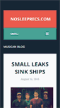 Mobile Screenshot of nosleeprecs.com